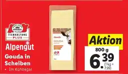 Lidl Alpengut Gouda in Scheiben Angebot