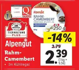 Lidl Alpengut Rahm-Camembert Angebot
