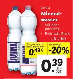Lidl Juvina Mineralwasser Angebot