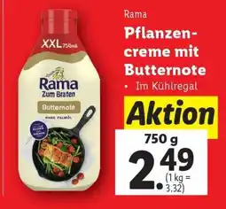 Lidl Rama Pflanzencreme mit Butternote Angebot