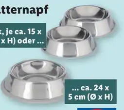 Lidl zoofari Edelstahl-Futternapf Angebot