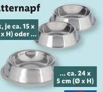 Lidl zoofari Edelstahl-Futternapf Angebot