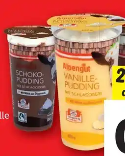 Lidl Alpengut Schoko-Pudding Angebot