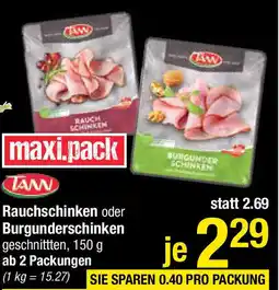 Maximarkt Burgunderschinken oder Rauchschinken Angebot