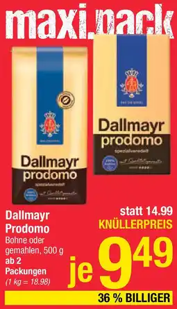 Maximarkt Prodomo Bohne oder gemahlen Angebot