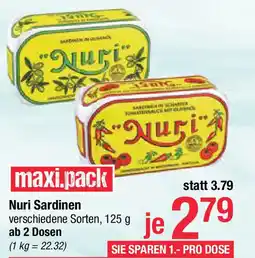 Maximarkt Nuri Sardinen Angebot