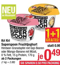 Maximarkt Kri Kri Superspoon Fruchtjoghurt Angebot