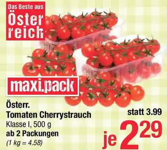Maximarkt Österr. Tomaten Cherrystrauch Angebot