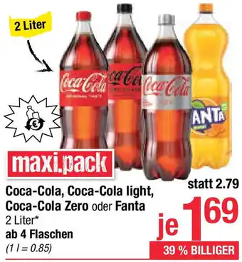 Maximarkt Coca-Cola light, Coca-Cola Zero oder Fanta Angebot
