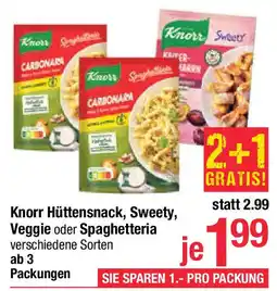 Maximarkt Hüttensnack, Sweety, Veggie oder Spaghetteria Angebot