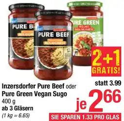 Maximarkt Inzersdorfer Pure Beef oder Pure Green Vegan Sugo Angebot