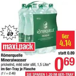 Maximarkt Mineralwasser Angebot