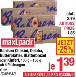 Maximarkt Chokini, Deloba, Butterblätter, Blätterbrezel oder Kipferl Angebot