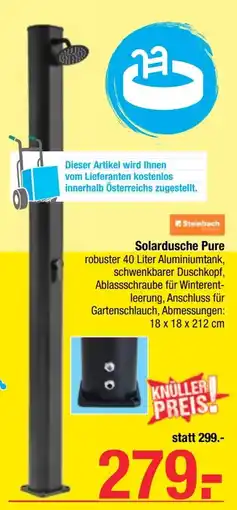 Maximarkt Steinbach Solardusche Pure Angebot