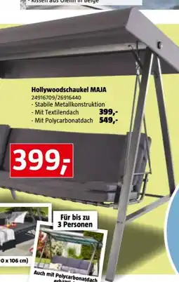 Bauhaus Hollywoodschaukel Maja Angebot