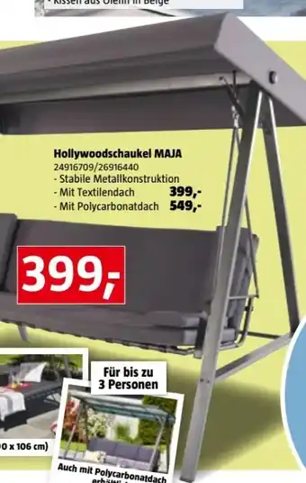 Bauhaus Hollywoodschaukel Maja Angebot