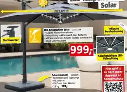 Bauhaus LED-Ampelschirm Solar Angebot