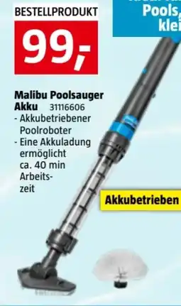 Bauhaus Malibu Poolsauger Akku Angebot