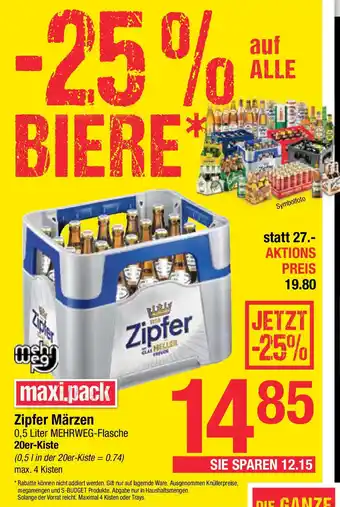 Maximarkt Zipfer Märzen Angebot