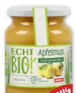 PENNY Echt Bio Apfelmus Angebot