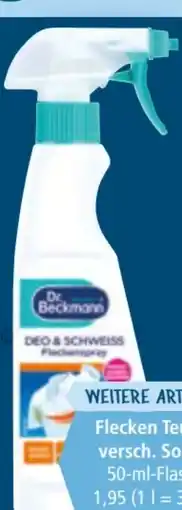 Norma Dr. Beckmann Fleckenspray Deo & Schweiß Angebot