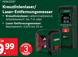 Lidl Kreuzlinienlaser/ Laser-Entfernungsmesser Angebot