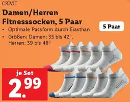 Lidl Damen/Herren Fitnesssocken Angebot