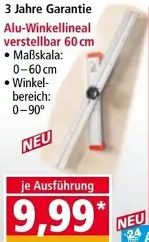 Norma Alu-Winkellineal verstellbar Angebot