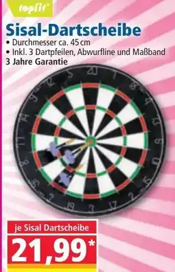Norma Sisal-Dartscheibe Angebot