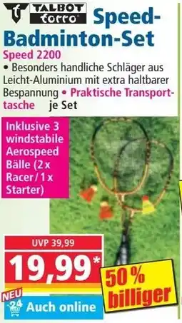 Norma Speed- Badminton-Set Angebot
