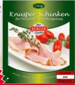 Norma Berger Knusperschinken Angebot