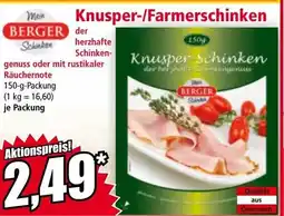 Norma Knusper-/Farmerschinken Angebot