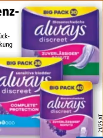 Norma Always Inkontinenz-Einlagen Angebot