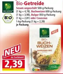 Norma Bio-Getreide Angebot