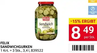 Transgourmet Sandwichgurken Angebot