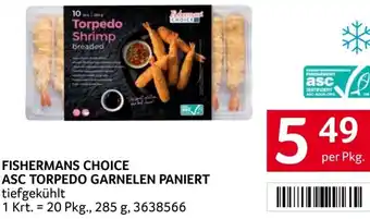 Transgourmet Asc torpedo garnelen paniert Angebot