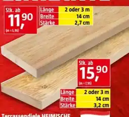 Bauhaus Terrassendiele Lärche Angebot