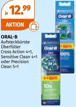 Müller Aufsteckbürste Überfüller Cross Action , Sensitive Clean oder Precision Clean Angebot