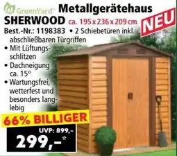 Norma Metallgerätehaus Sherwood Angebot