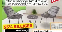 Norma Chillroi Rattan-Bistro-Set Angebot