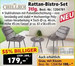 Norma Rattan-Bistro-Set Angebot