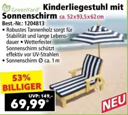Norma Kinderliegestuhl mit Sonnenschirm Angebot