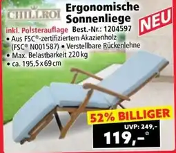 Norma Ergonomische Sonnenliege Angebot
