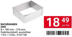 Transgourmet Backrahmen uno Angebot