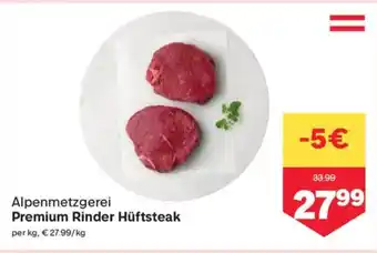MPreis Premium Rinder Hüftsteak Angebot