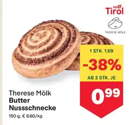 MPreis Butter Nussschnecke Angebot