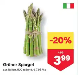 MPreis Grüner Spargel Angebot