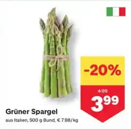MPreis Grüner Spargel Angebot