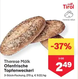 MPreis Ofenfrische Topfenweckerl Angebot