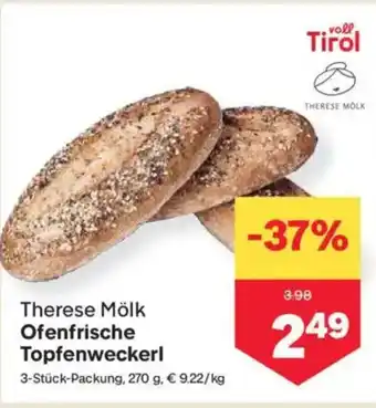 MPreis Ofenfrische Topfenweckerl Angebot